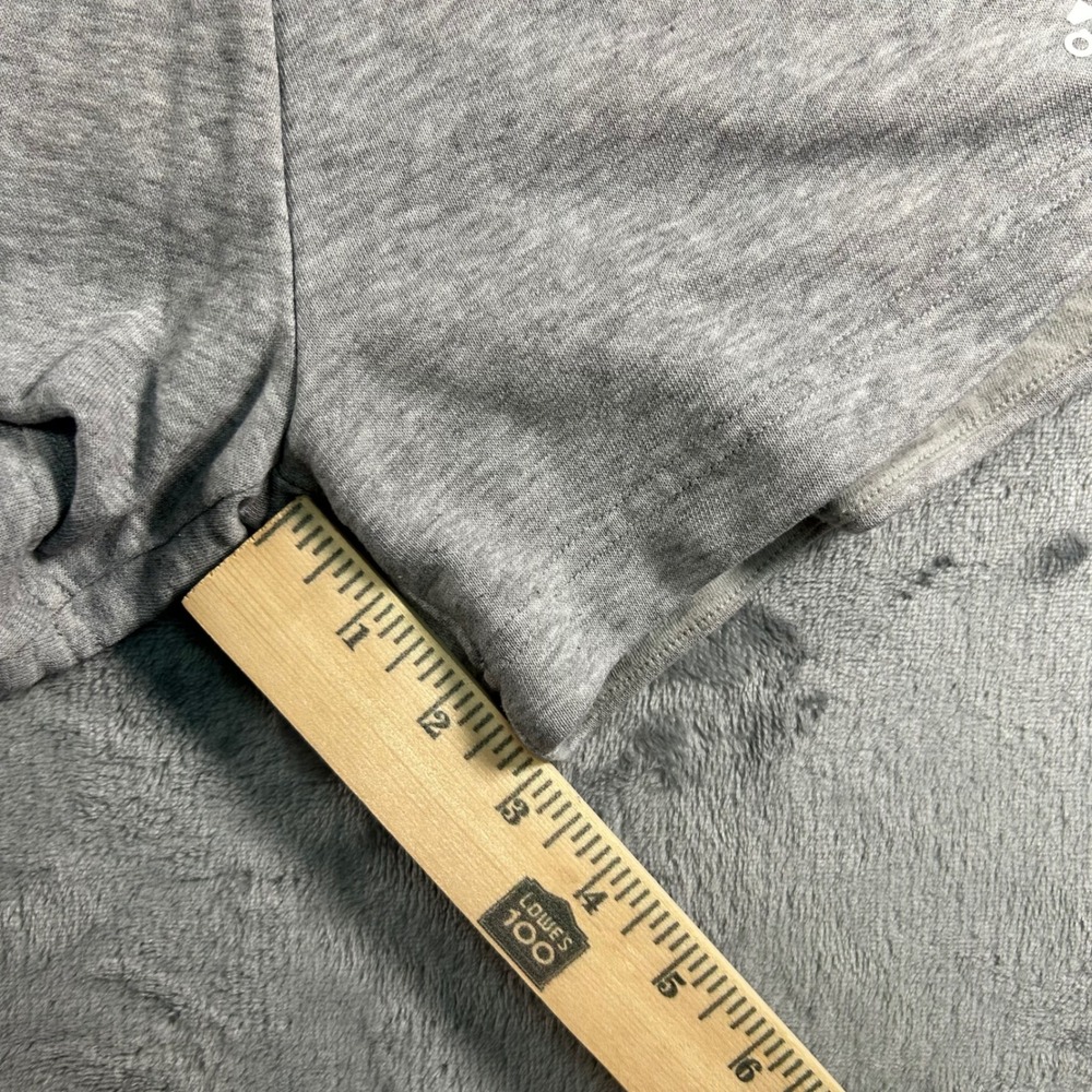 Adidas Women Shorts Gray Smocked Waist Athletic Logo Tape XS - Picture 6 of 7